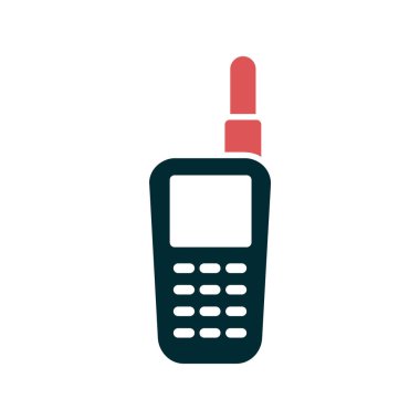 Walkie talkie simge vektör çizim