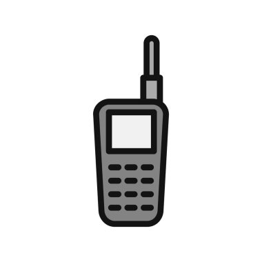 Walkie talkie simge vektör çizim