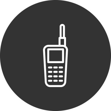 Walkie talkie simge vektör çizim