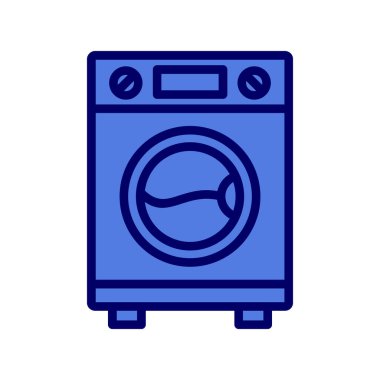 Çamaşır Makinesi. Web simgesi basit tasarım