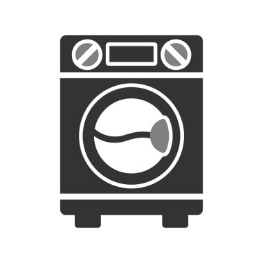 Çamaşır Makinesi. Web simgesi basit tasarım