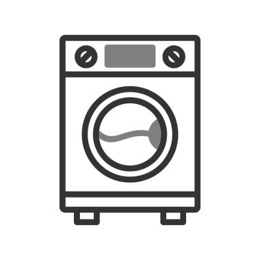 Çamaşır Makinesi. Web simgesi basit tasarım