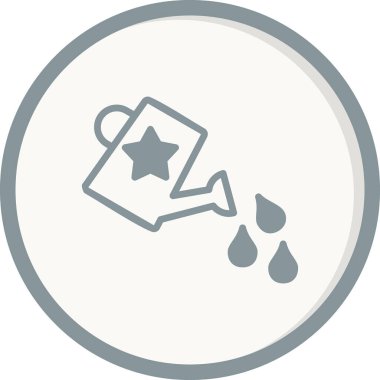 sulandırma kutusu simgesi, basit vektör illüstrasyon masajı