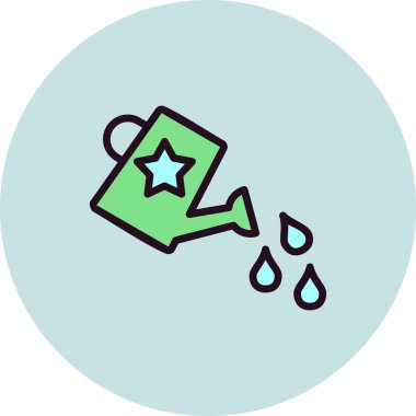 sulandırma kutusu simgesi, basit vektör illüstrasyon masajı