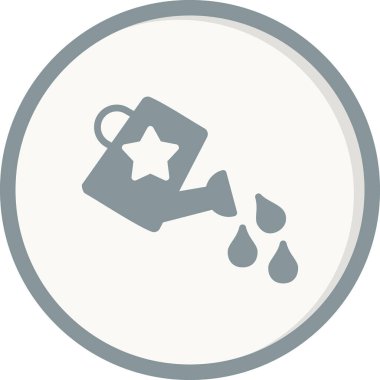 sulandırma kutusu simgesi, basit vektör illüstrasyon masajı