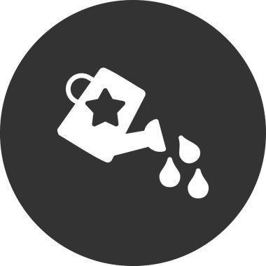 sulandırma kutusu simgesi, basit vektör illüstrasyon masajı