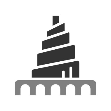 Irak, Samarra Büyük Camii 'nin spiral minaresi 