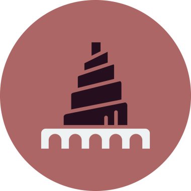 Irak, Samarra Büyük Camii 'nin spiral minaresi 