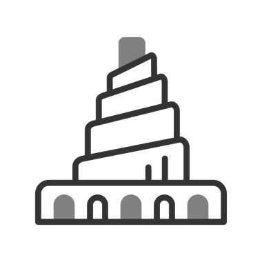 Irak, Samarra Büyük Camii 'nin spiral minaresi 