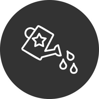 sulandırma kutusu simgesi, basit vektör illüstrasyon masajı