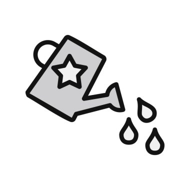 sulandırma kutusu simgesi, basit vektör illüstrasyon masajı