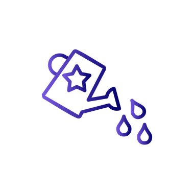 sulandırma kutusu simgesi, basit vektör illüstrasyon masajı