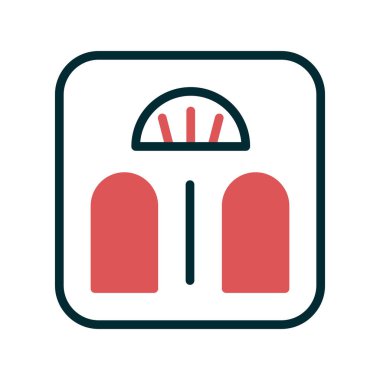 Modern ölçeklerin vektör illüstrasyonu