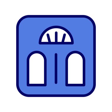 Modern ölçeklerin vektör illüstrasyonu