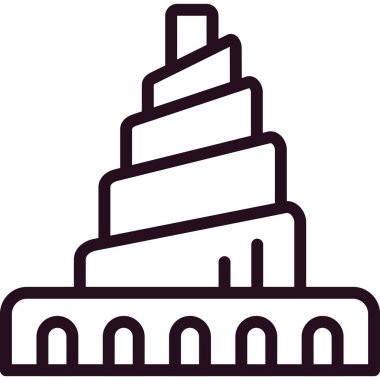 Irak, Samarra Büyük Camii 'nin spiral minaresi 