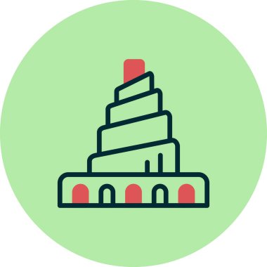 Irak, Samarra Büyük Camii 'nin spiral minaresi 