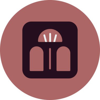 Modern ölçeklerin vektör illüstrasyonu