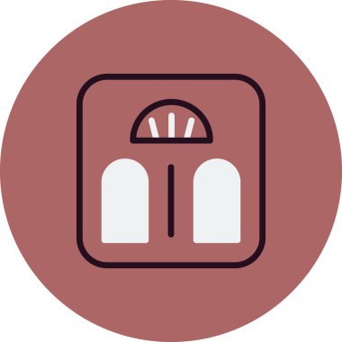 Modern ölçeklerin vektör illüstrasyonu