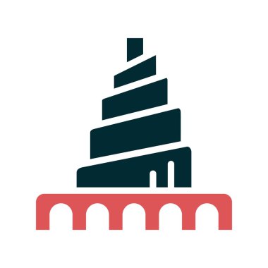 Irak, Samarra Büyük Camii 'nin spiral minaresi 