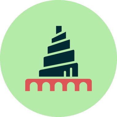 Irak, Samarra Büyük Camii 'nin spiral minaresi 