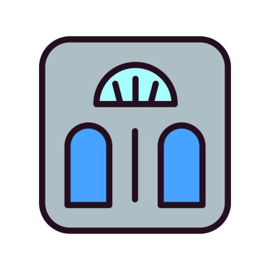 Modern ölçeklerin vektör illüstrasyonu