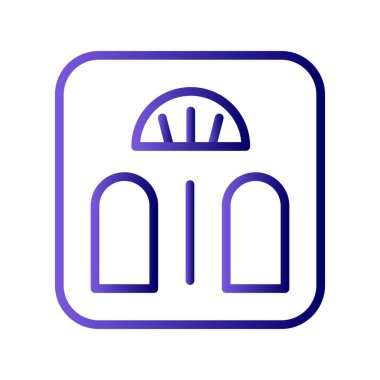 Modern ölçeklerin vektör illüstrasyonu