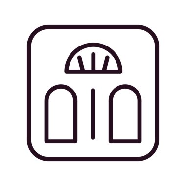 Modern ölçeklerin vektör illüstrasyonu