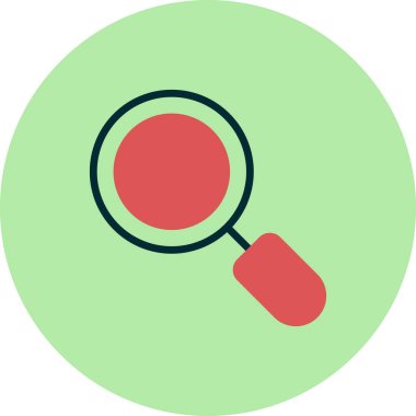 Büyüteç. vektör basit illüstrasyon