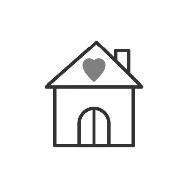 ev simgesi vektör illüstrasyonu