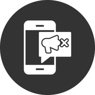 Cep telefonu simgesinin vektör illüstrasyonu