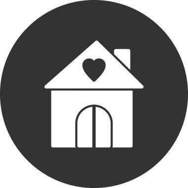 Ev simgesinin vektör illüstrasyonu