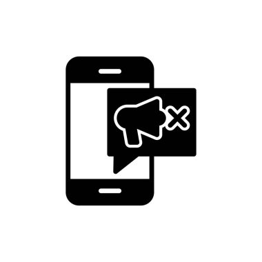 Cep telefonu simgesi, vektör illüstrasyonu