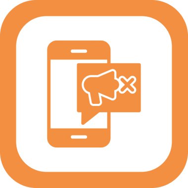 Cep telefonu simgesi, vektör illüstrasyonu