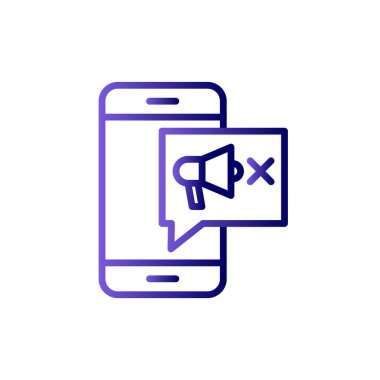 Cep telefonu hattı kutsal kişilerin resmi, vektör çizim