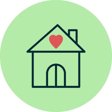 ev simgesi vektör illüstrasyonu 