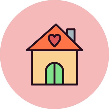 ev simgesi vektör illüstrasyonu