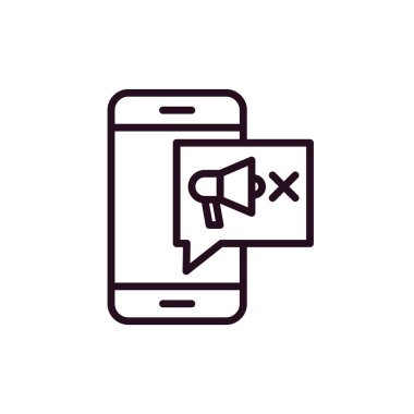 Cep telefonu hattı kutsal kişilerin resmi, vektör çizim