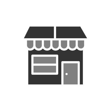 mağaza simgesi vektörü web ve mobil uygulama tasarımınız için beyaz arkaplanda izole edildi, logo konseptini kaydet