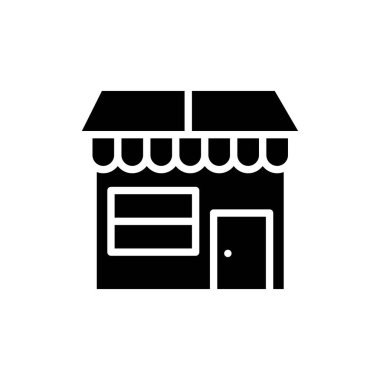 dükkan simgesi vektör illüstrasyonu