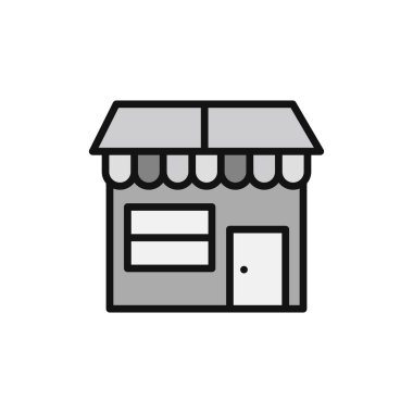 mağaza simgesi vektörü web ve mobil uygulama tasarımınız için beyaz arkaplanda izole edildi, logo konseptini kaydet