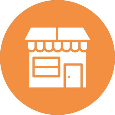 dükkan simgesi vektör illüstrasyonu