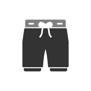 Pantolon ikonu. Kıyafet vektör logosu ve düzenlenebilir felcin basit bir gösterimi