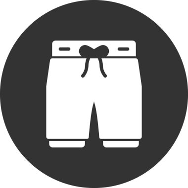 İnsan şort simgesinin vektör illüstrasyonu