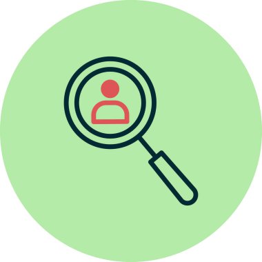 Arama simgesi vektör illüstrasyonu