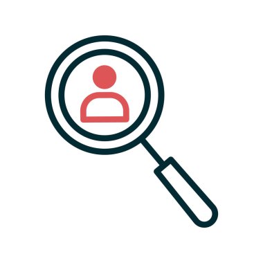 Arama simgesi vektör illüstrasyonu