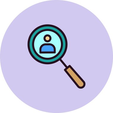 Arama simgesi vektör illüstrasyonu