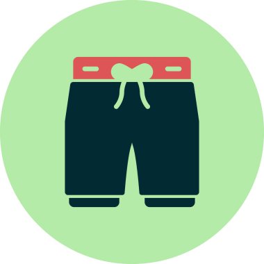 Pantolon. Web simgesi basit illüstrasyon