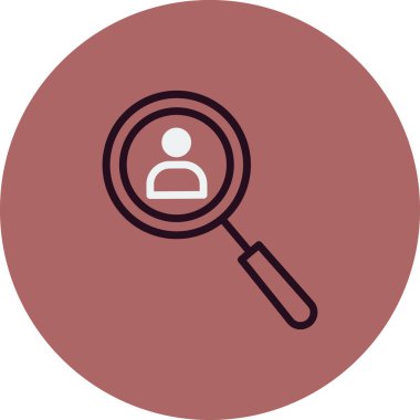 Arama simgesi vektör illüstrasyonu