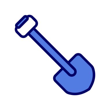 kürek simgesi vektör illüstrasyonu