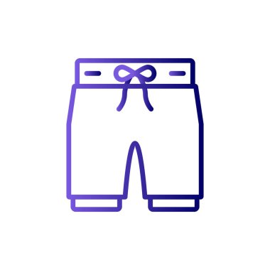 Pantolon ikonu. Web için kıyafet vektör simgelerinin basit illüstrasyonu